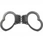 Preview: BULLTEC handcuffs with hinge - burnished / reflex-free version - now available again