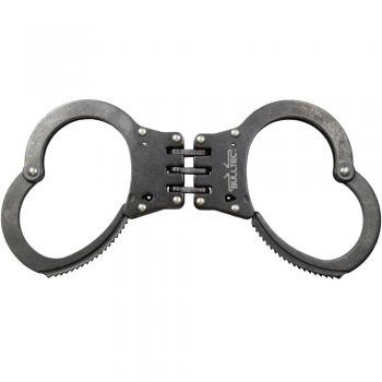 BULLTEC handcuffs with hinge - burnished / reflex-free version - now available again