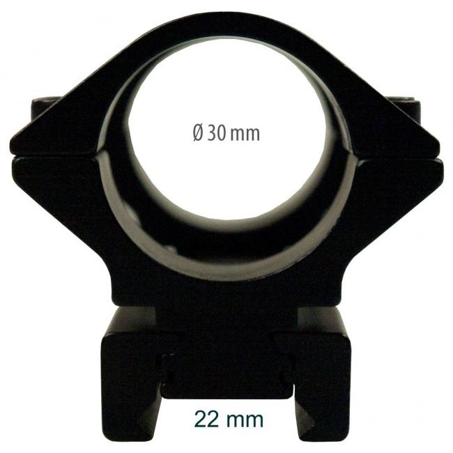 LENSOLUX 1-piece convertible full-moun for scope on 11 mm or 22 mm prism-rail