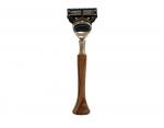 System shavers EVO new generation - with replaceable Gillette® Fusion® blade holder and elegant Zebrano-wood handle